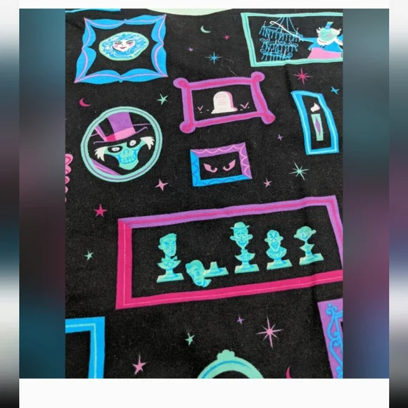 Halloween Disney Haunted Mansion T Shirt Lounge Top Costume Gift Spooky - Picture 5 of 13